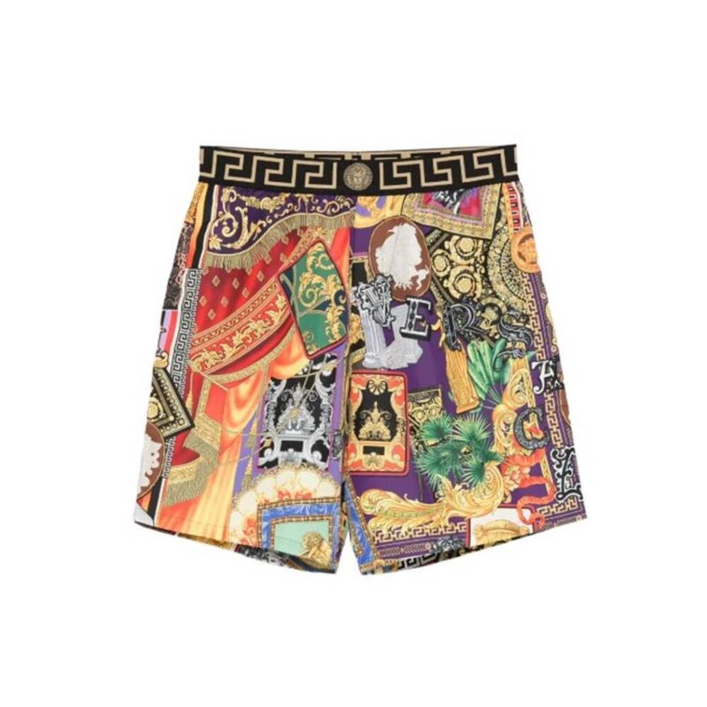 Versace Men Baroque-Print Swim Shorts